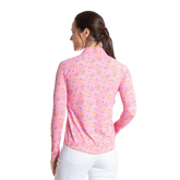 Alternate View 2 of Paisley Print Sun Protection Quarter Zip Pull Over
